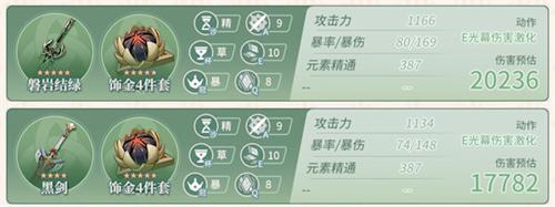 原神艾尔海森毕业面板