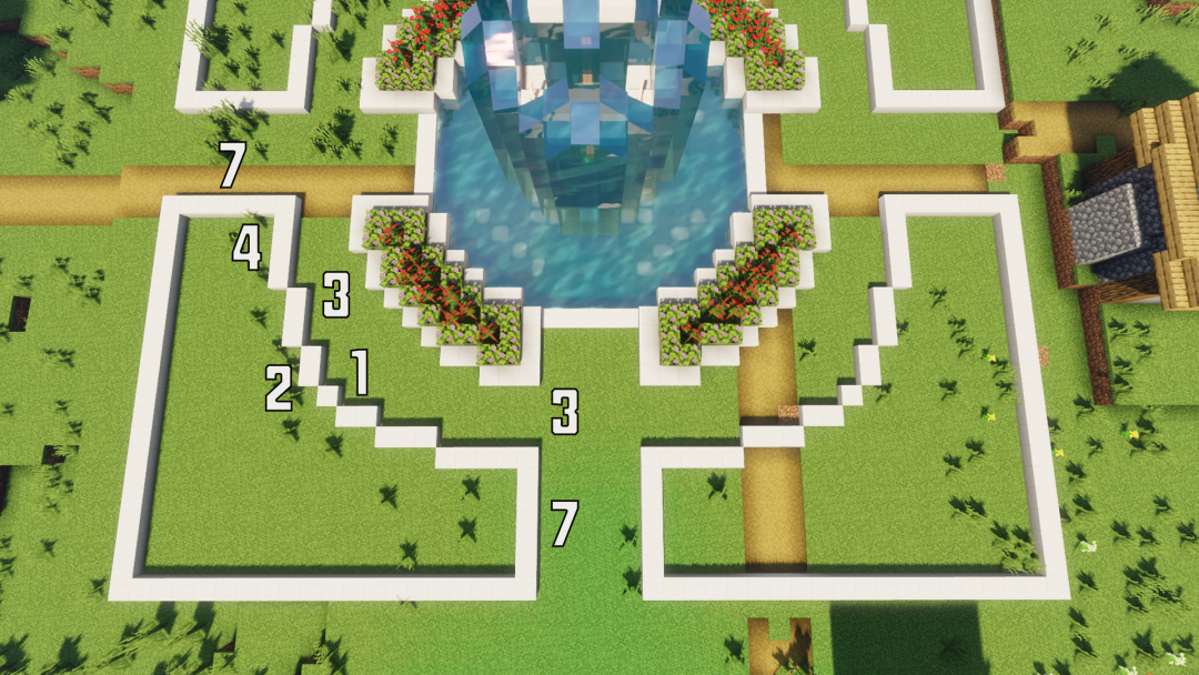 《我的世界》喷泉广场制作攻略图十一