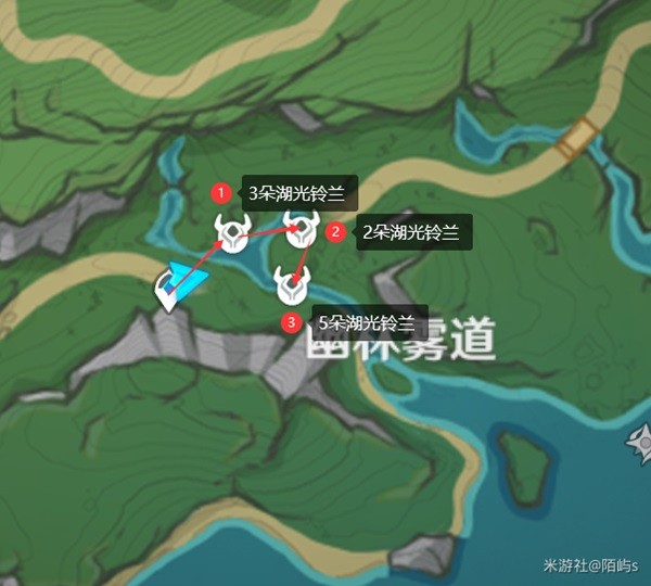 原神4.3湖光铃兰怎么快速采集图八